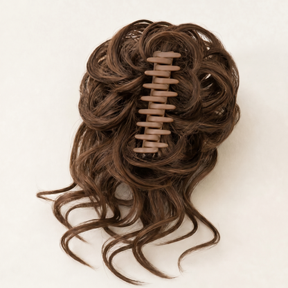 Maviglow™ – Fluffy Volume Bun Hairpiece with Detachable Claw-Clip Design 