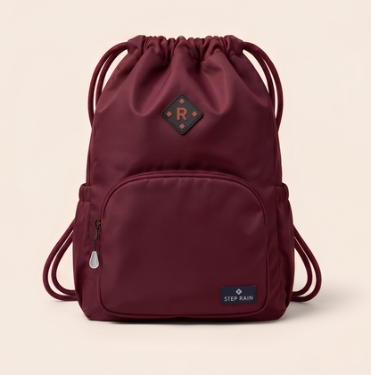 Maviglow™ – Waterproof Drawstring Sport Backpack with Zippered Pockets & Adjustable Straps 