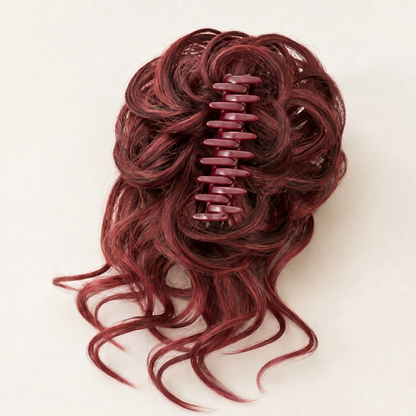 Maviglow™ – Fluffy Volume Bun Hairpiece with Detachable Claw-Clip Design 