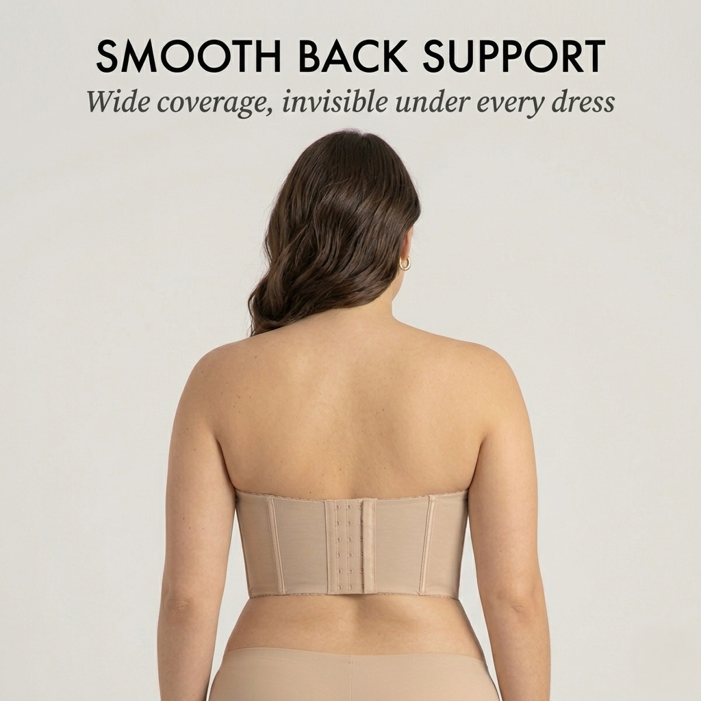 Drapelle™ – Invisible Low-Back Support Bra with Silicone Grip & Detachable Straps + 50% OFF