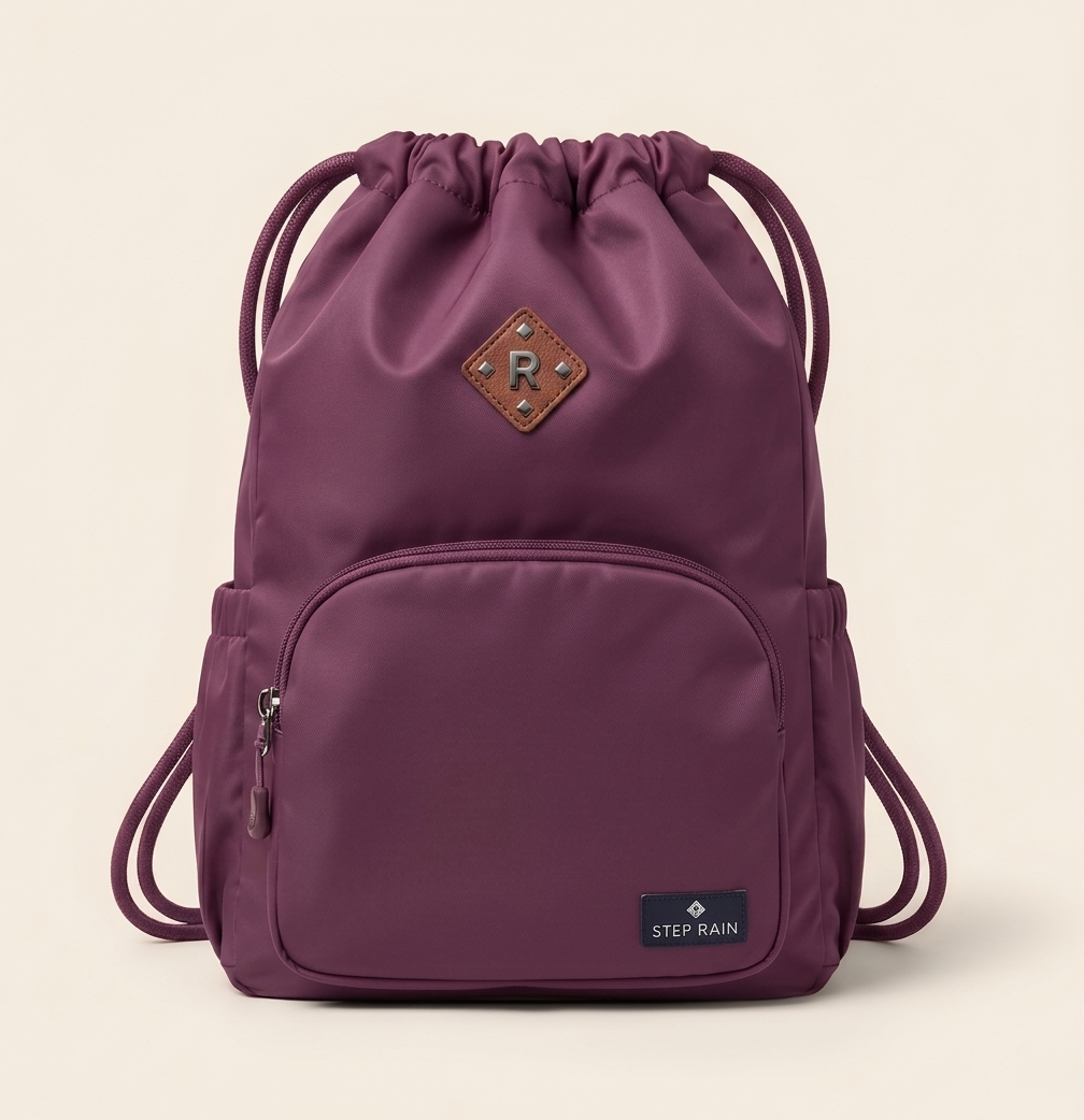 Maviglow™ – Waterproof Drawstring Sport Backpack with Zippered Pockets & Adjustable Straps 
