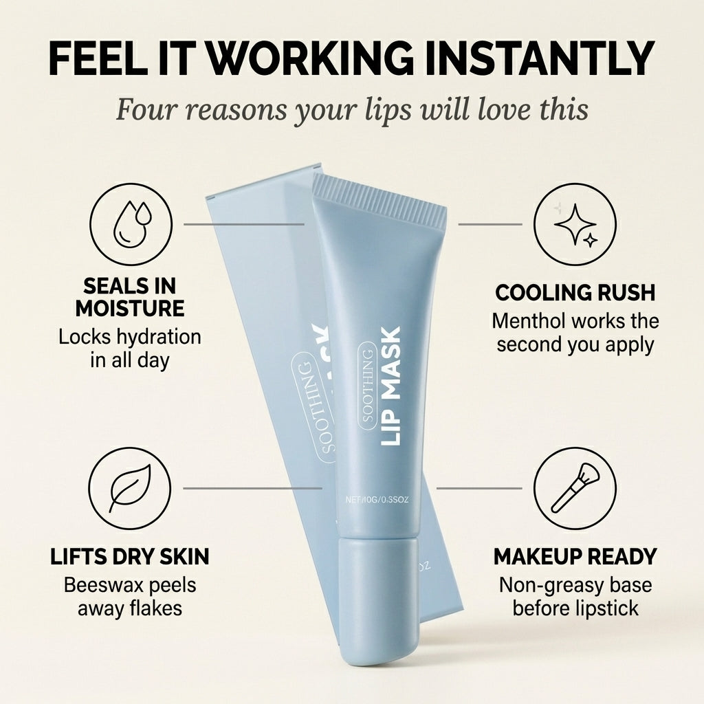 Lumelle™ – Soothing Lip Mask for Dry, Cracked & Flaky Lips + 1+1 FREE