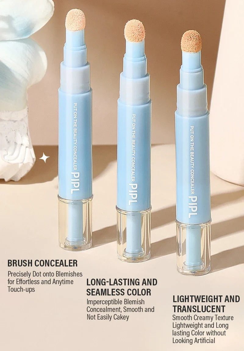 Moisturizing Concealer Face Brightening Concealer Covering Acne Scar and Dark Circles Under The Eyes Concealer Pen Liquid Makeup