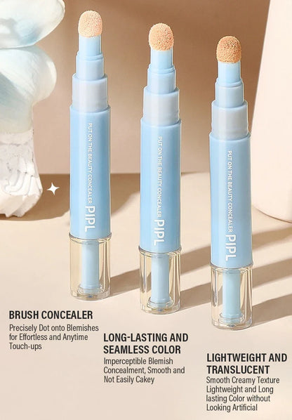 Moisturizing Concealer Face Brightening Concealer Covering Acne Scar and Dark Circles Under The Eyes Concealer Pen Liquid Makeup