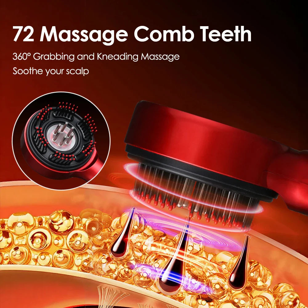 1  Advanced  Red Light Head Massager Brush