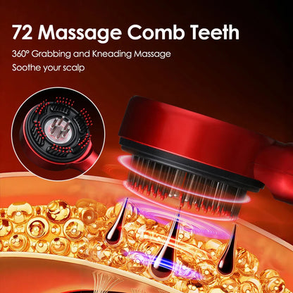 1  Advanced  Red Light Head Massager Brush