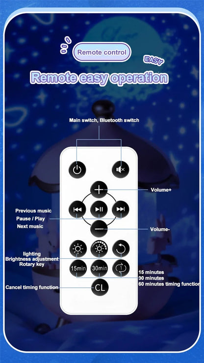 Rechargeable Astronaut Night Light - USB LED Galaxy Projector with Dimmable Glow for Kids