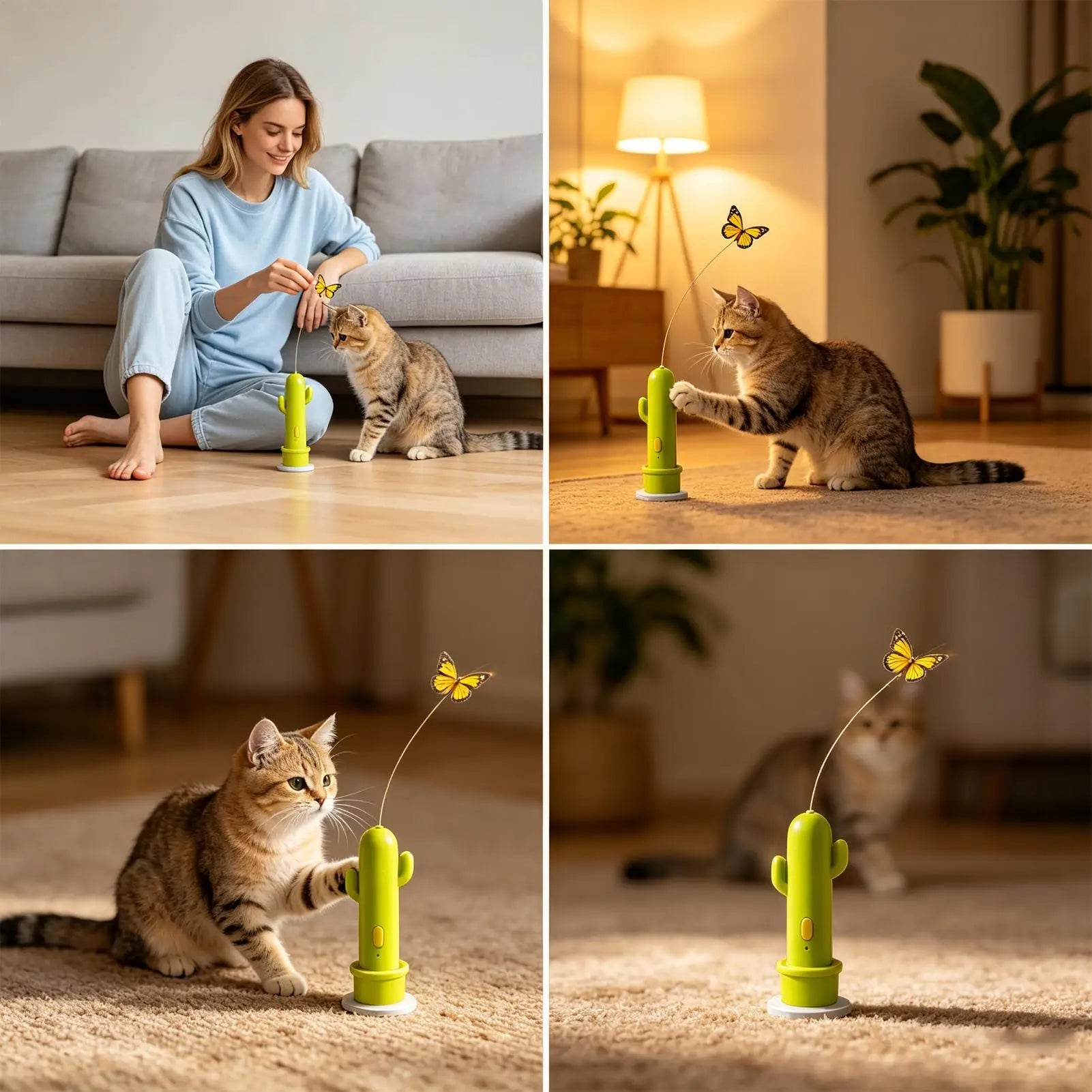 Auto-Chase Cactus Cat Teaser