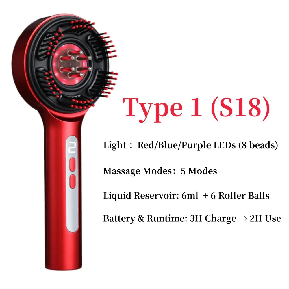 1  Advanced  Red Light Head Massager Brush