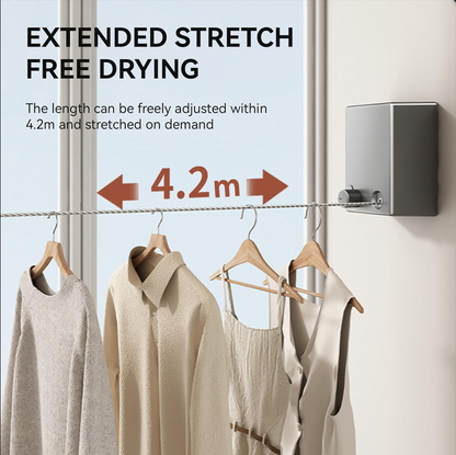 Invisible Retractable Clothesline
