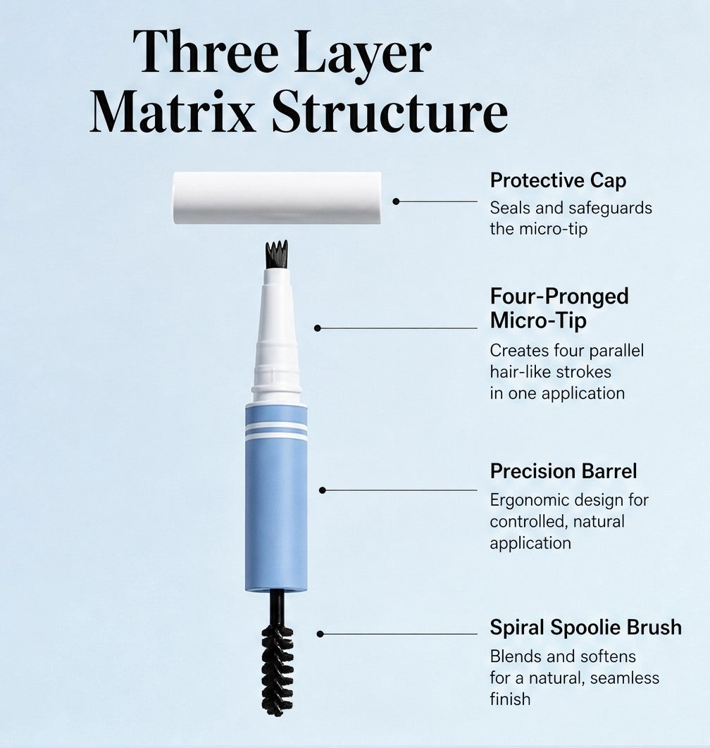 Maviglow – 2-in-1 Waterproof Microblading Brow Pen with Tint Brush + Buy 1 Get 1 FREE