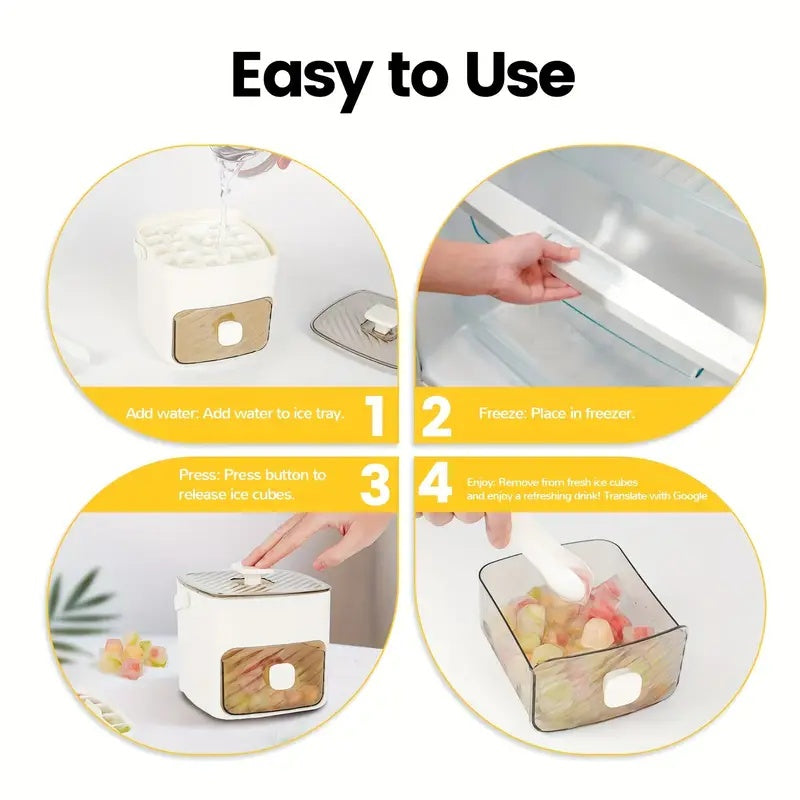 ☀️Summer Hot Sale 50%OFF🧊Portable Ice Maker with Lid and Storage Box
