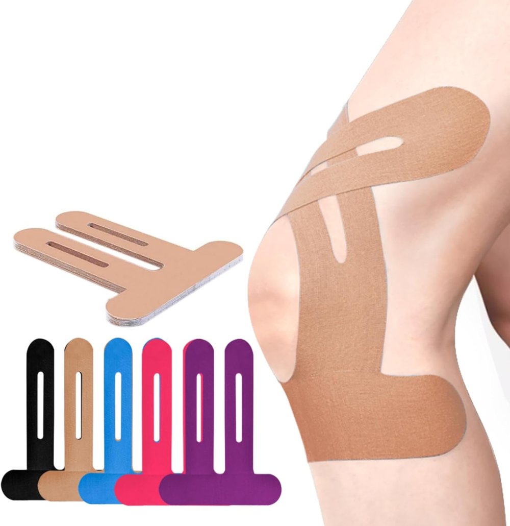 KneeGuard Pro 10 pcs Precut Kinesiology Tape – Instant Knee Support, Zero Cutting Needed - 50% OFF