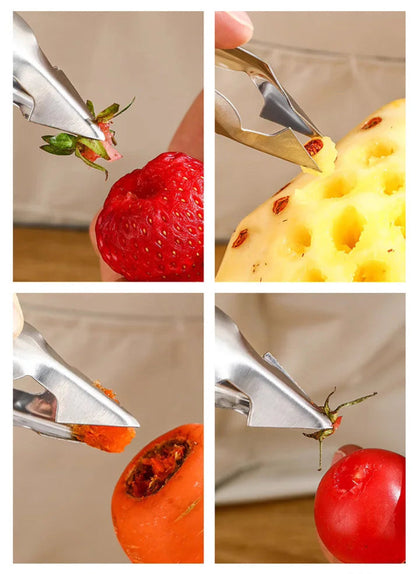 StemEase™ | Multifunktionales Werkzeug zum Entfernen von Stielen bei Obst und Gemüse
