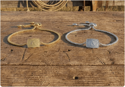 Maviglow™ – Personalized Western Initial Bracelet with Adjustable Bolo Chain 