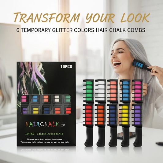 🌈Holiday Season Final Rush - 50% OFF✨Temporary Hair Dye Chalk Comb- Cruelty Free