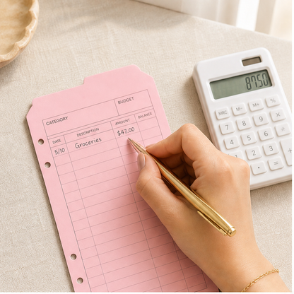 Keepwell – A6 Budget Binder with 12 Writable Cash Envelopes + 50% OFF