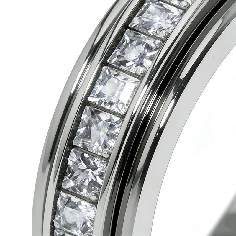 Titanium Steel Anxiety Relieving Wedding Ring Fidget for Women