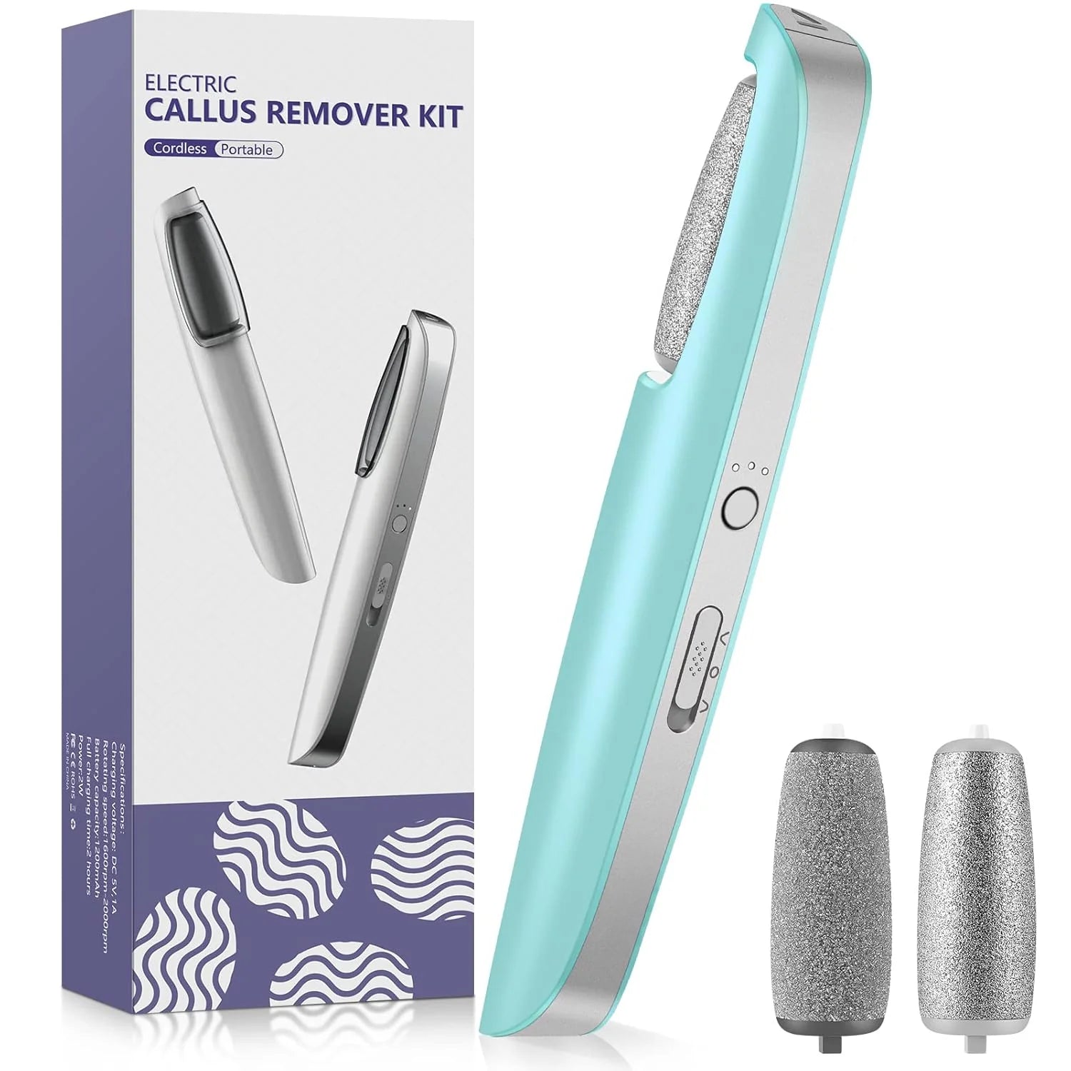 Rechargeable Electric Foot File – Smooth Heels, Anytime Anywhere