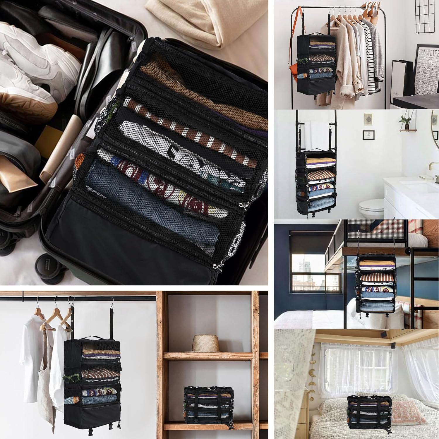 PackEase™ | Faltbarer Reiseorganizer zum Aufhängen