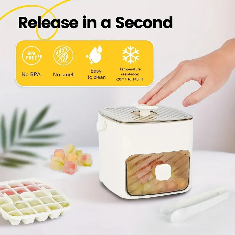 ☀️Summer Hot Sale 50%OFF🧊Portable Ice Maker with Lid and Storage Box