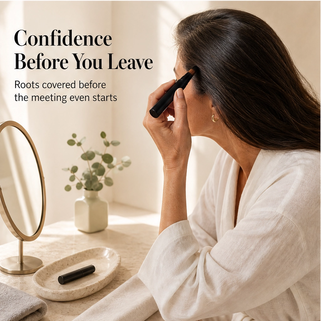 Rootveil – Instant Gray Root Touch-Up Pen with Precision Brush Tip + Buy 1 Get 1 FREE