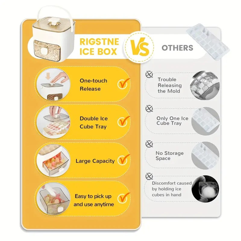 ☀️Summer Hot Sale 50%OFF🧊Portable Ice Maker with Lid and Storage Box
