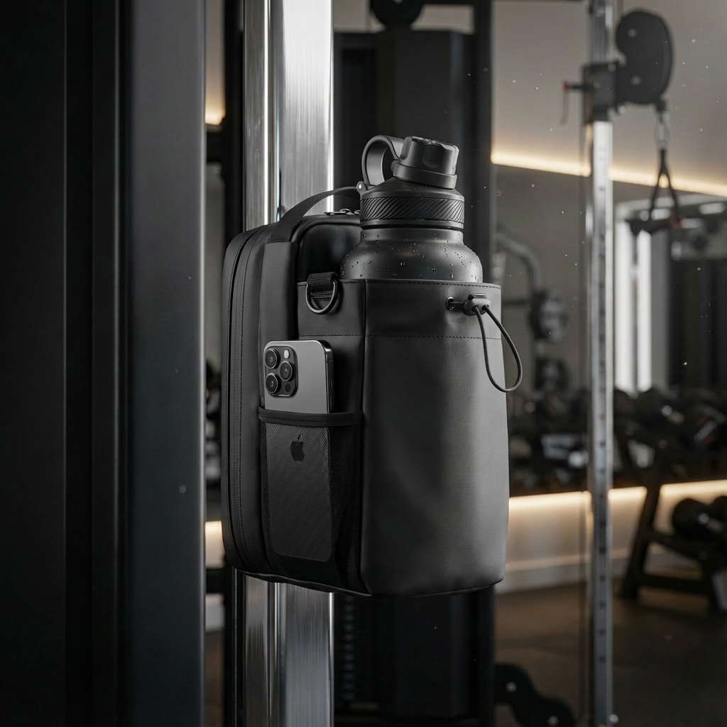 Magnetic Gym Bag for Men and Women - Sling Bottle With Magnetic Attachmment