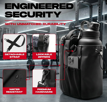 Magnetic Gym Bag for Men and Women - Sling Bottle With Magnetic Attachmment