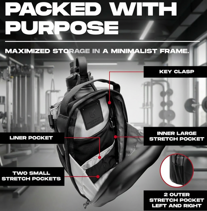 Magnetic Gym Bag for Men and Women - Sling Bottle With Magnetic Attachmment