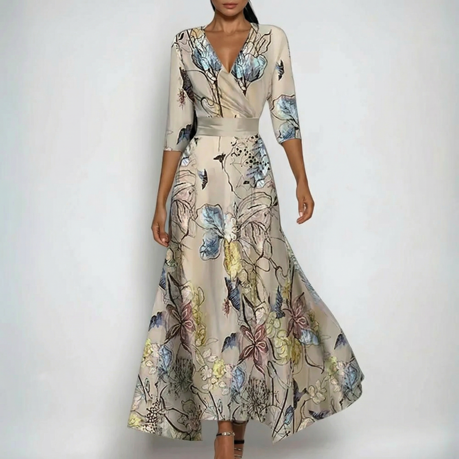 Leona | Elegant Floral Dress