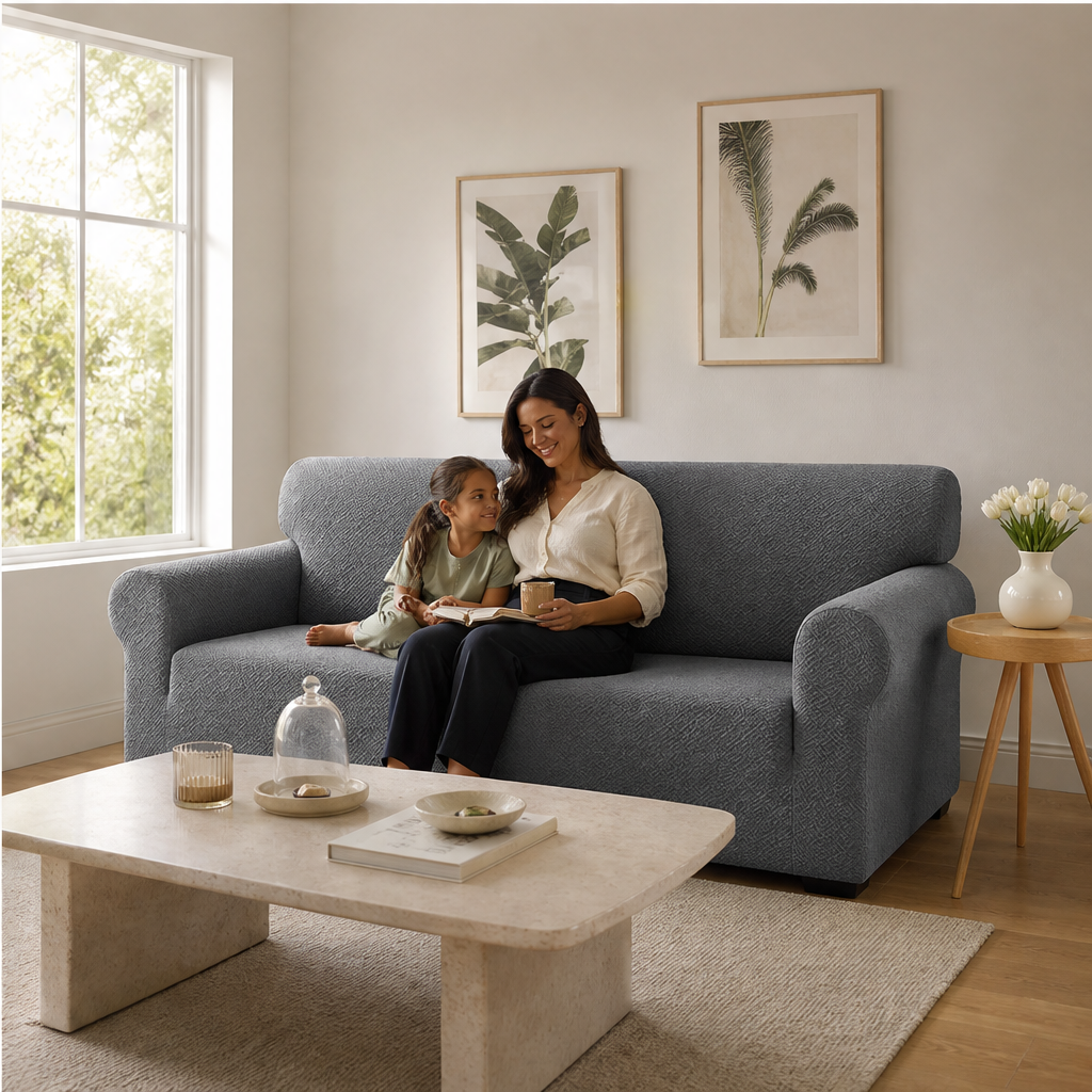 Havenweave – High-Stretch Non-Slip Jacquard Sofa Cover + 50% OFF