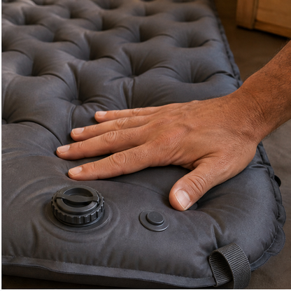 Maviglow – Self-Inflating 10cm Camping Mat with Built-In Pillow & Foot Pump + 50% OFF