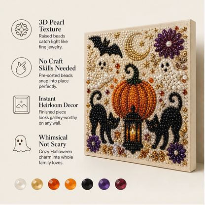 Pearlwick – Halloween Pearl Art DIY Kit, No-Skill Cozy Fall Decor + 50% OFF