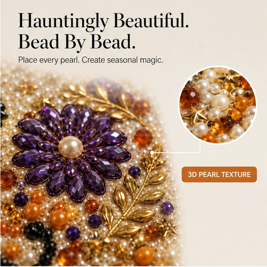 Pearlwick – Halloween Pearl Art DIY Kit, No-Skill Cozy Fall Decor + 50% OFF