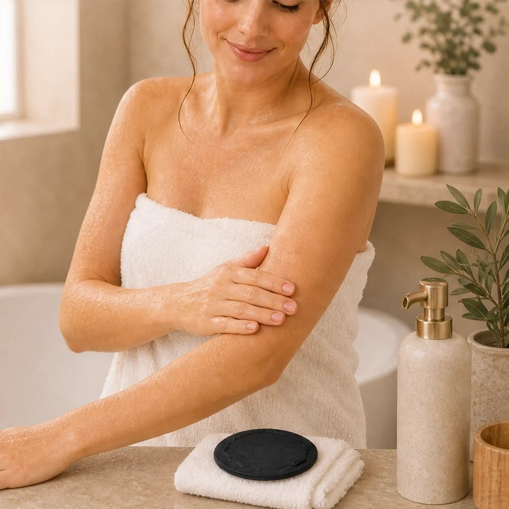 Silkgrove – Dual-Texture Exfoliating Body Scrub Pad for Smoother Skin + Buy 1 Get 1 FREE