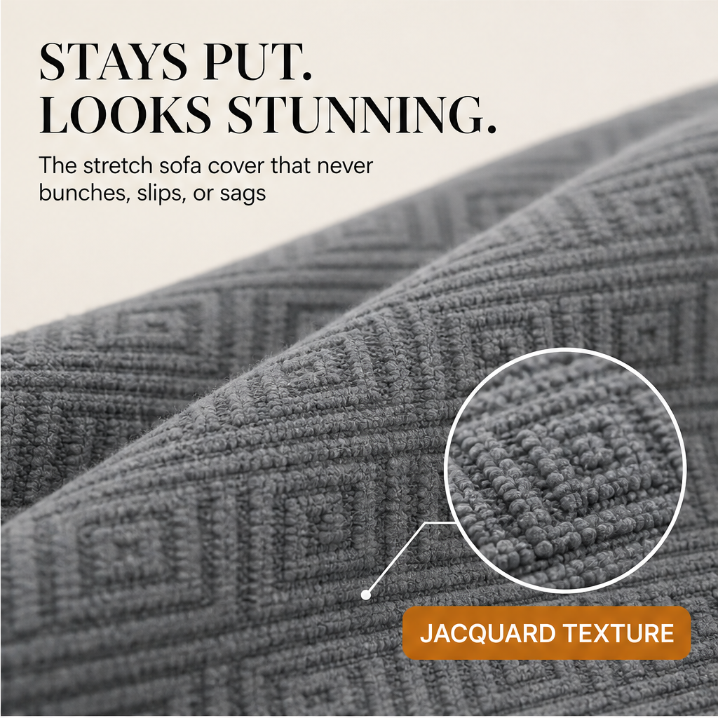 Havenweave – High-Stretch Non-Slip Jacquard Sofa Cover + 50% OFF