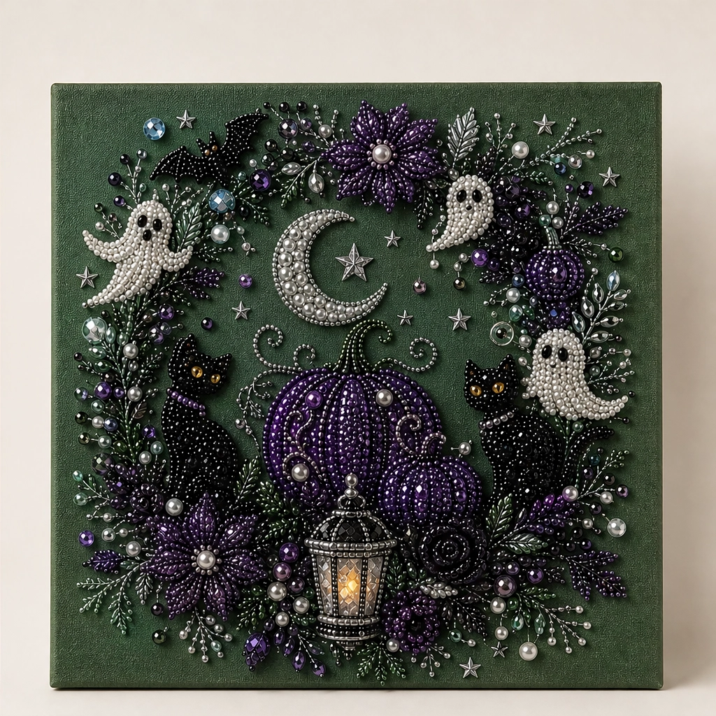 Pearlwick – Halloween Pearl Art DIY Kit, No-Skill Cozy Fall Decor + 50% OFF