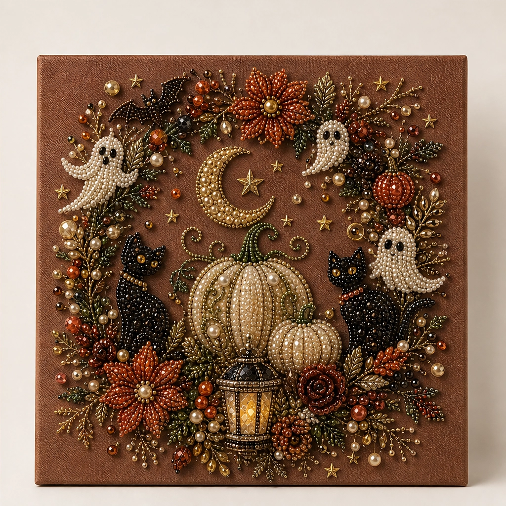 Pearlwick – Halloween Pearl Art DIY Kit, No-Skill Cozy Fall Decor + 50% OFF