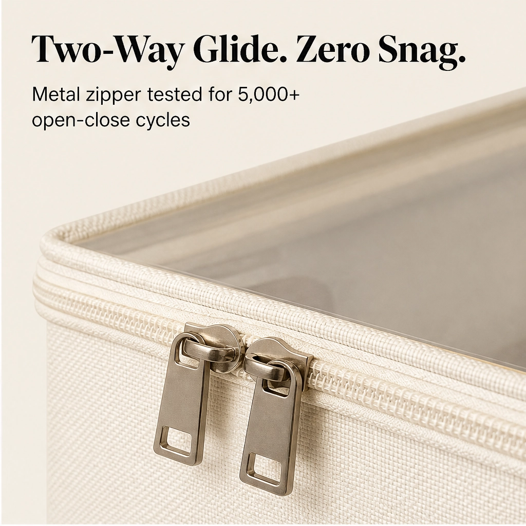 Maviglow™ – Foldable Clear-Top Shoe Storage Box with Adjustable Dividers 