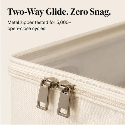 Maviglow™ – Foldable Clear-Top Shoe Storage Box with Adjustable Dividers 