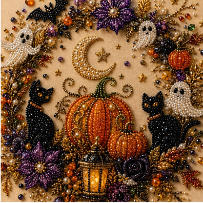 Pearlwick – Halloween Pearl Art DIY Kit, No-Skill Cozy Fall Decor + 50% OFF