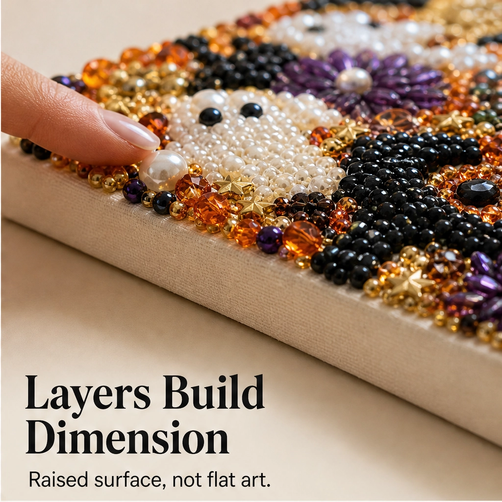 Pearlwick – Halloween Pearl Art DIY Kit, No-Skill Cozy Fall Decor + 50% OFF