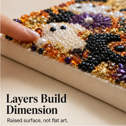Pearlwick – Halloween Pearl Art DIY Kit, No-Skill Cozy Fall Decor + 50% OFF