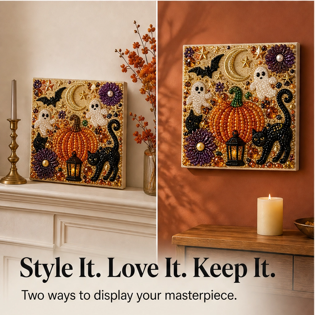 Pearlwick – Halloween Pearl Art DIY Kit, No-Skill Cozy Fall Decor + 50% OFF