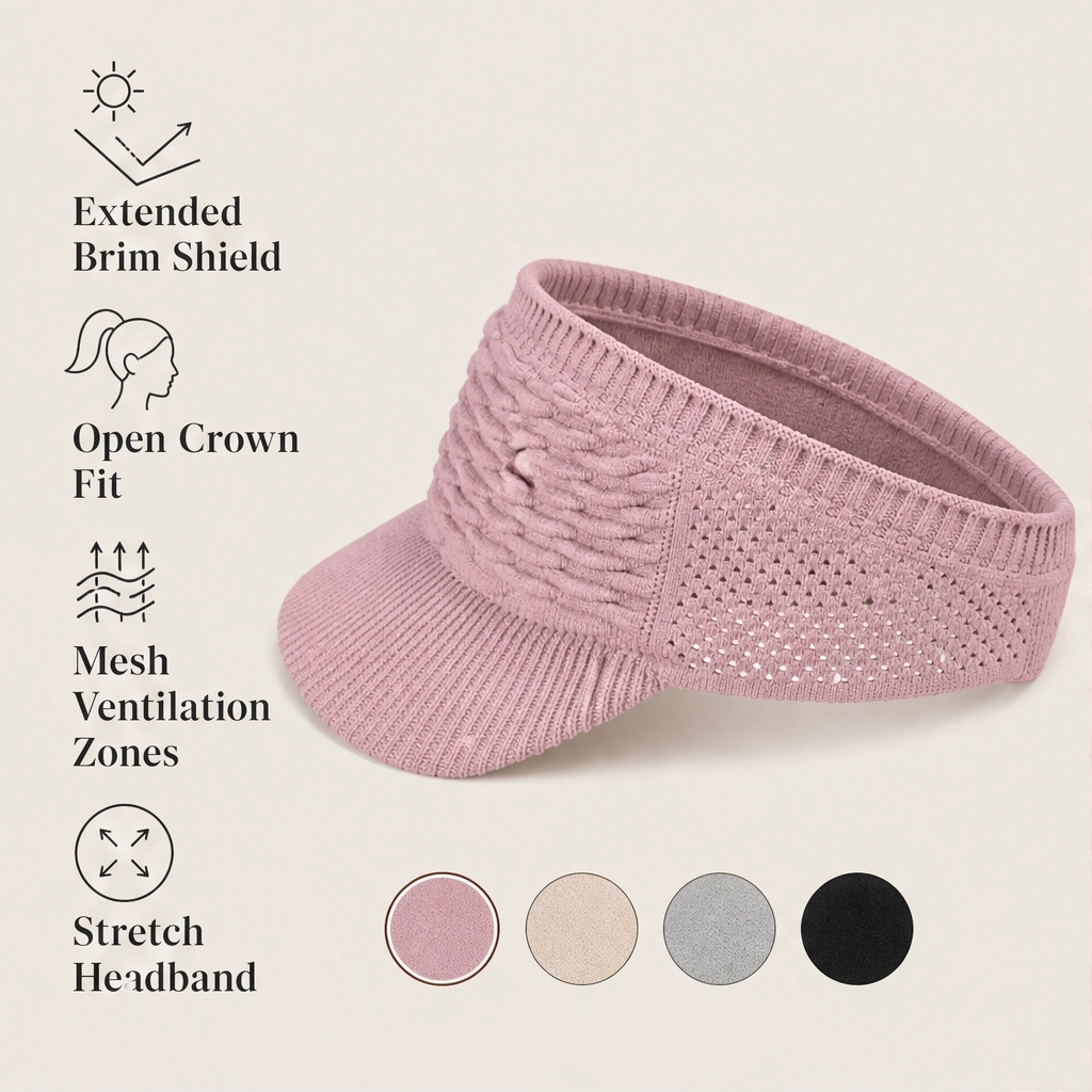 Breeza – Open-Top Breathable Wide-Brim Sun Hat with UV Protection + 50% OFF