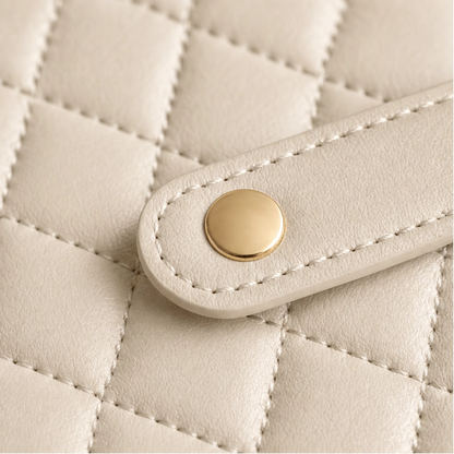 Maviglow™ – Quilted Travel Jewelry Book with Tangle-Free Grid Pockets 