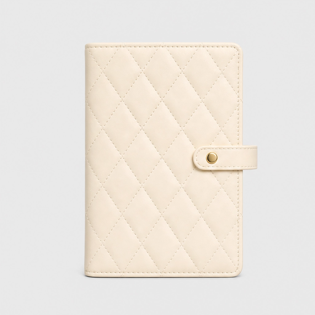 Maviglow™ – Quilted Travel Jewelry Book with Tangle-Free Grid Pockets 