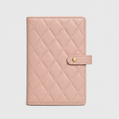 Maviglow™ – Quilted Travel Jewelry Book with Tangle-Free Grid Pockets 