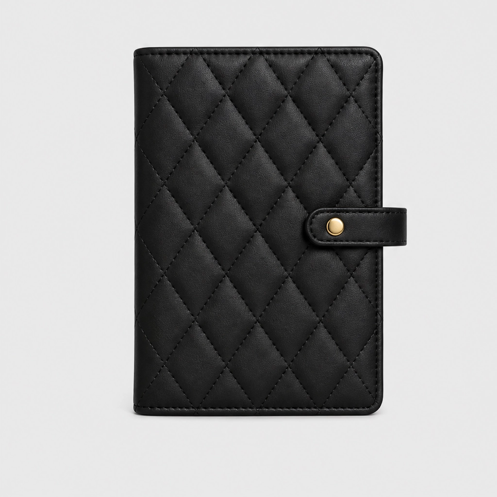 Maviglow™ – Quilted Travel Jewelry Book with Tangle-Free Grid Pockets 